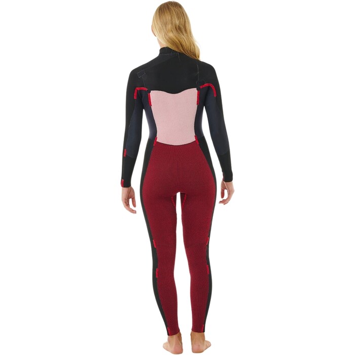 2024 Rip Curl Womens Dawn Patrol 5/3mm Chest Zip Wetsuit 14SWFS - Black